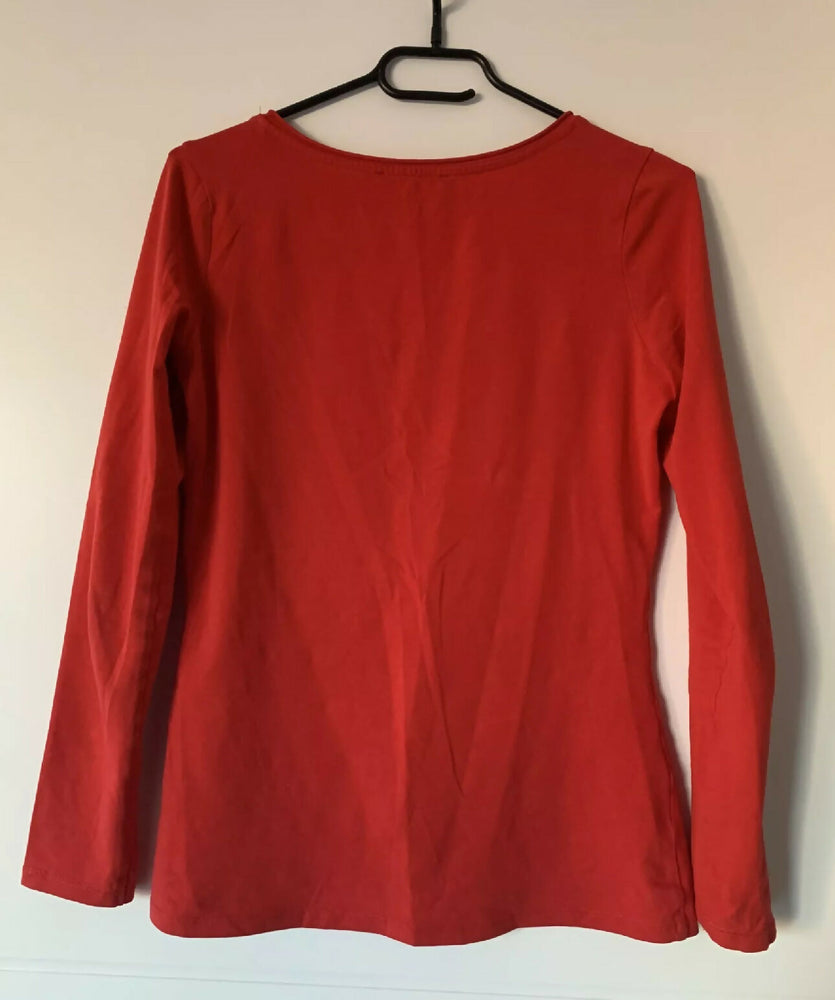 Roter langarm Pullover